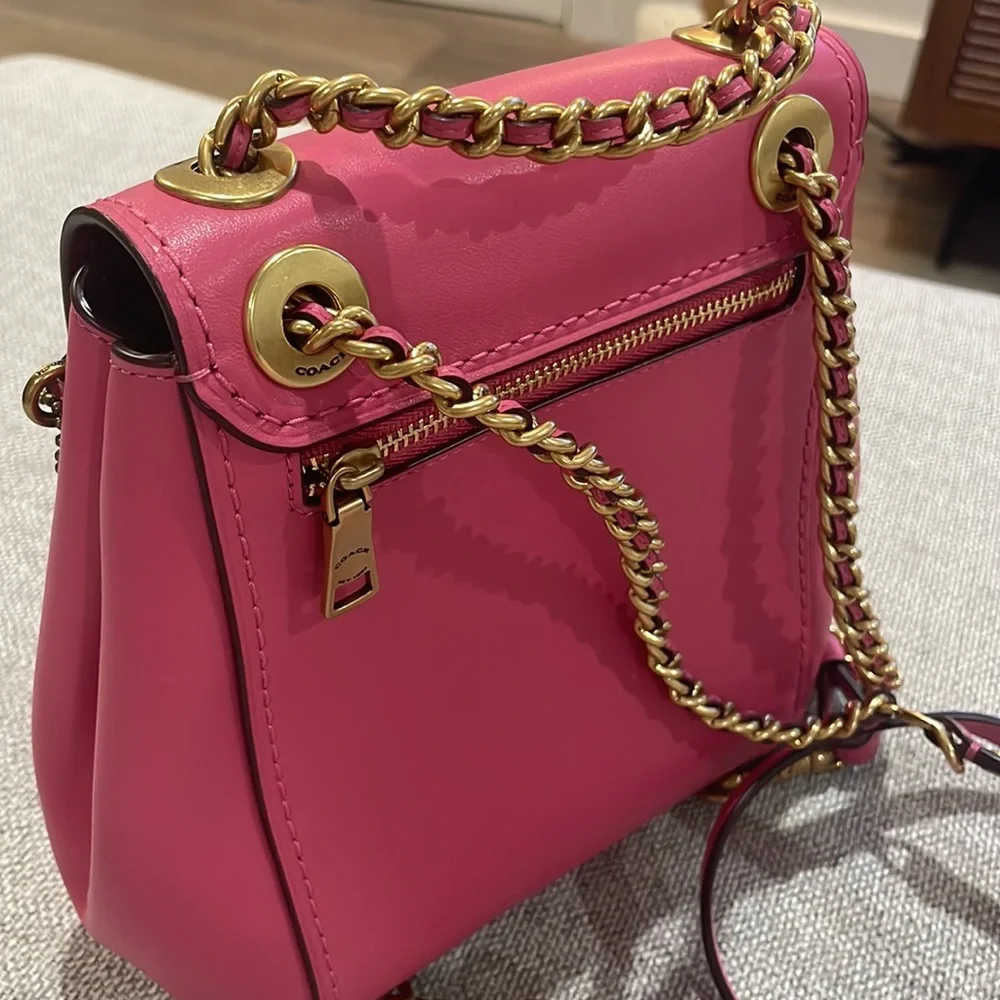 New! Coach Parker Leather Backpack - Picture 5 of 15